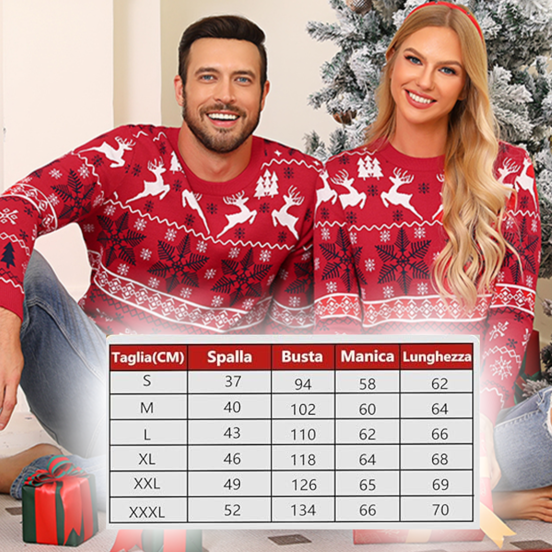 maglione natale tutte le taglie